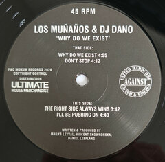 LOS MUNANOS &amp; DJ DANO - WHY DO WE EXIST (12")