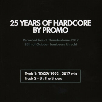 DJ PROMO - 25 YEARS OF HARDCORE BY PROMO / THUNDERDOME (CD)