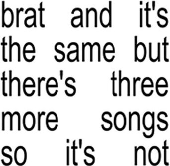 CHARLI XCX - BRAT AND IT&#039;S THE SAME BUT .. (2LP)