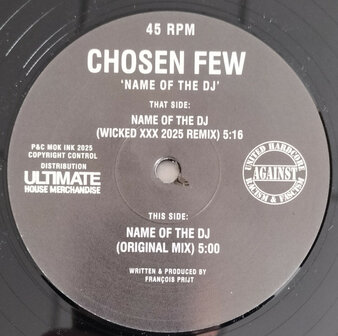 CHOSEN FEW - NAME OF THE DJ (10")