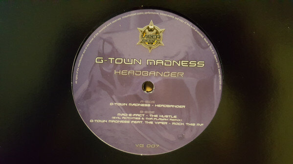 G-Town Madness - Headbanger (repress black sleeve) (12")